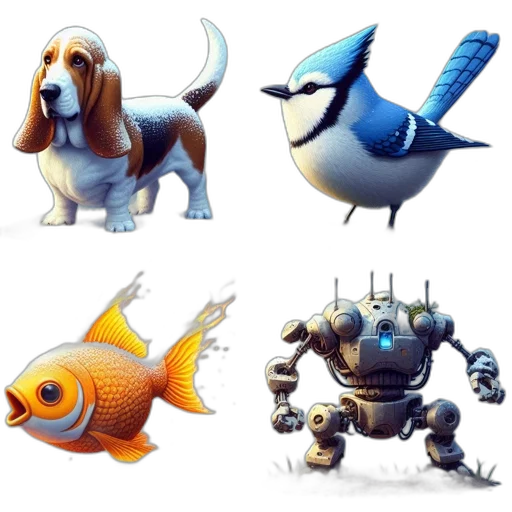 animal, concept art, 3d render, fantasy art transparent PNG cut-out