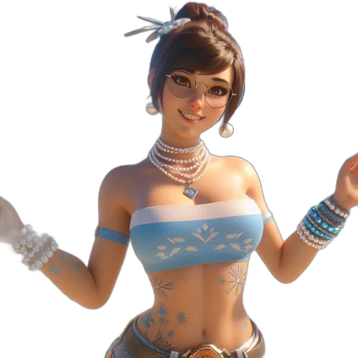 staff, jewelry, concept art, 3d render transparent PNG cut-out
