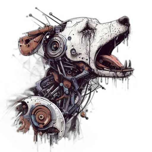 creature, animal, robot, face transparent PNG cut-out