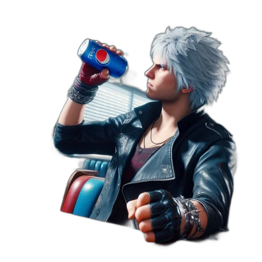 weapon, jacket, bottle, robot transparent PNG cut-out