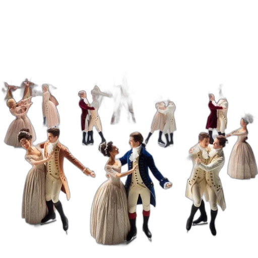 dress, 3d render, concept art, 18th-century transparent PNG cut-out