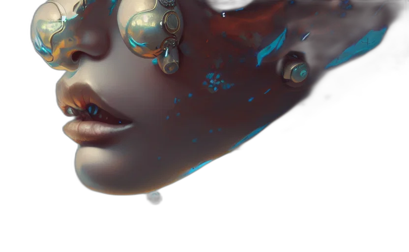 face, robot, mask, crown transparent PNG cut-out