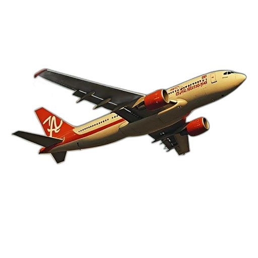 3d render, jefferson, airplane, takes transparent PNG cut-out