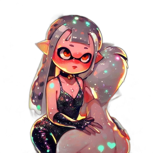 dress, staff, weapon, creature transparent PNG cut-out