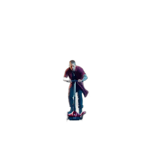 robot, jacket, car, staff transparent PNG cut-out