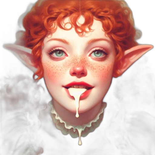 face, staff, jewelry, fantasy art transparent PNG cut-out