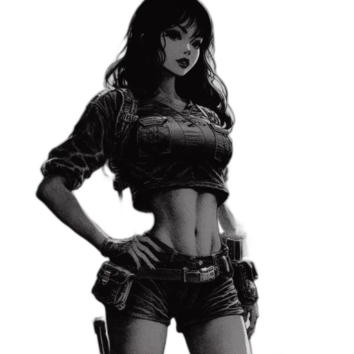 comic book art, concept art, fantasy art, photorealistic transparent PNG cut-out