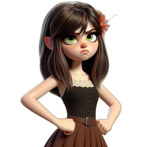 dress, staff, concept art, fantasy art transparent PNG cut-out