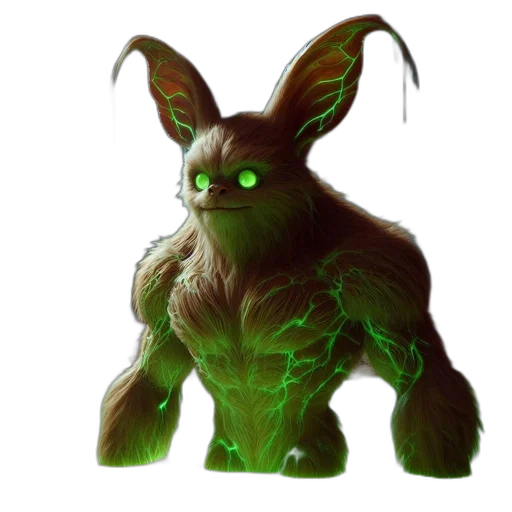 creature, animal, dragon, staff transparent PNG cut-out