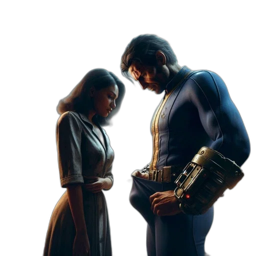 concept art, comic book art, fantasy art, 3d render transparent PNG cut-out
