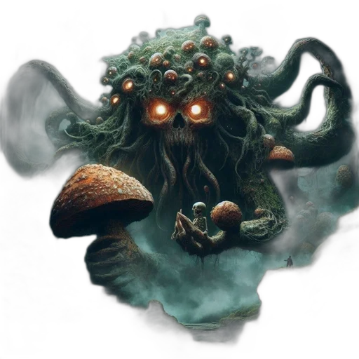 creature, staff, mask, concept art transparent PNG cut-out
