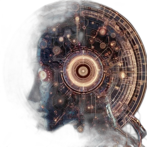 robot, face, mask, cyberpunk transparent PNG cut-out