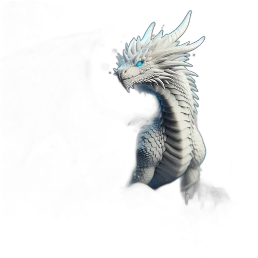 dragon, creature, staff, animal transparent PNG cut-out