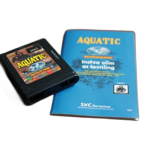 underwater, video, game, cartridge transparent PNG cut-out