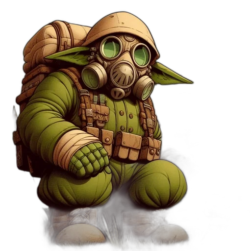 jacket, mask, concept art, fantasy art transparent PNG cut-out