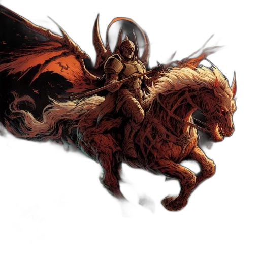 dragon, sword, fantasy art, concept art transparent PNG cut-out