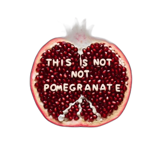 food, jacket, pomegranate, displayed transparent PNG cut-out