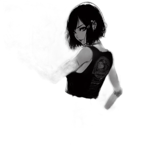 dress, jacket, weapon, robot transparent PNG cut-out