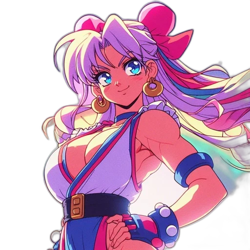 weapon, staff, anime, vaporwave transparent PNG cut-out