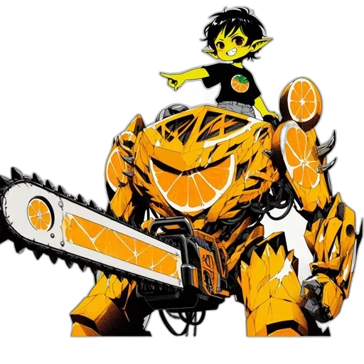 weapon, robot, sword, staff transparent PNG cut-out