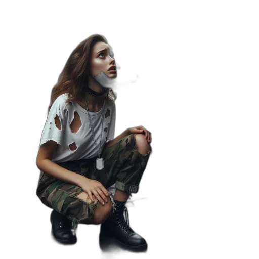 jacket, dress, face, shoes transparent PNG cut-out