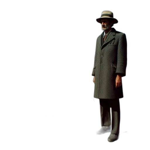 hat, jacket, staff, umbrella transparent PNG cut-out