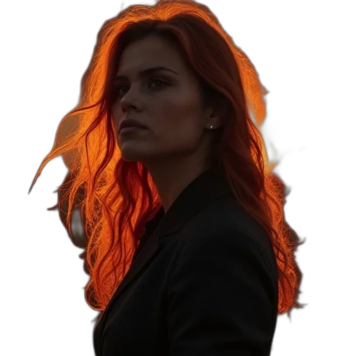 hair, jacket, crown, dress transparent PNG cut-out