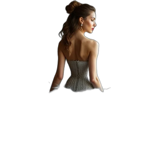 dress, jewelry, crown, hair transparent PNG cut-out