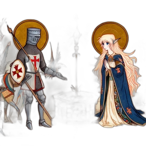 fantasy art, concept art, pixel art, comic book art transparent PNG cut-out
