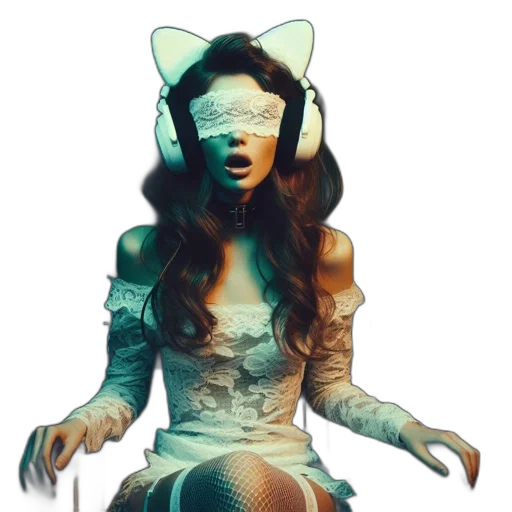 mask, face, dress, cyberpunk transparent PNG cut-out