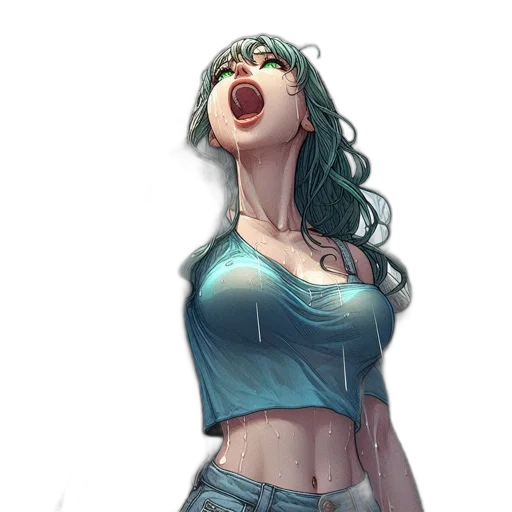 face, comic book art, concept art, fantasy art transparent PNG cut-out