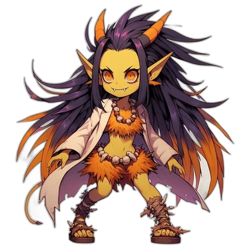 creature, dragon, staff, mask transparent PNG cut-out