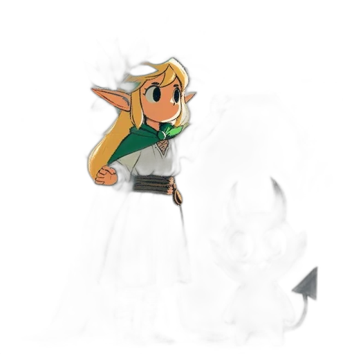 dragon, dress, staff, mask transparent PNG cut-out