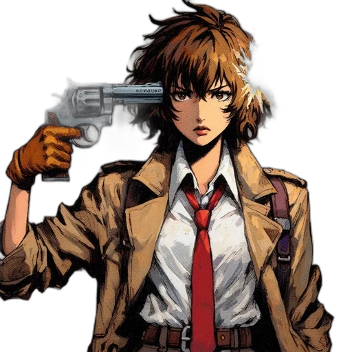 weapon, jacket, staff, pixel art transparent PNG cut-out
