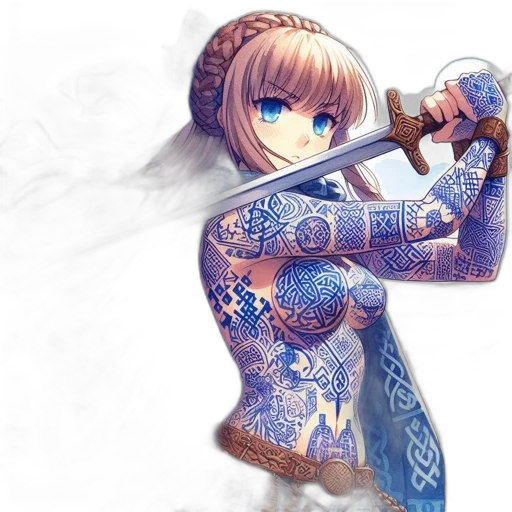 sword, weapon, robot, dress transparent PNG cut-out