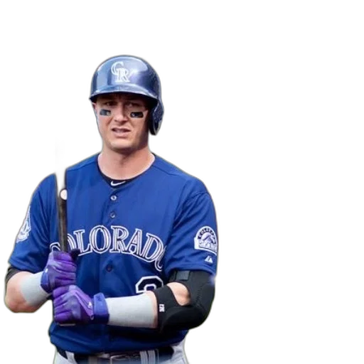 baseball, player, colorado, holds transparent PNG cut-out
