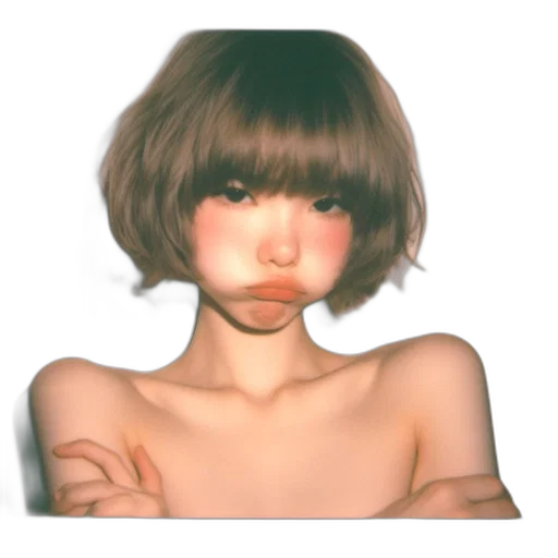 face, mask, hair, creature transparent PNG cut-out