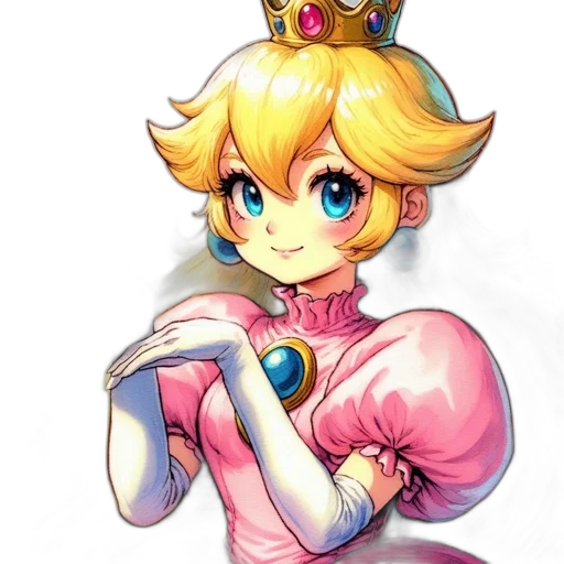crown, dress, staff, face transparent PNG cut-out