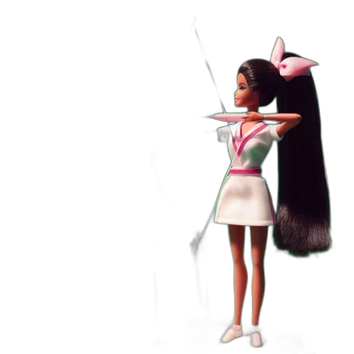 hair, staff, dress, concept art transparent PNG cut-out