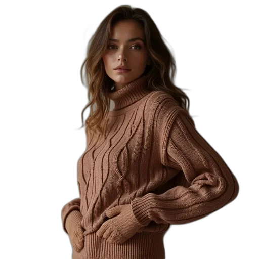 dress, jacket, earth tones, golden transparent PNG cut-out