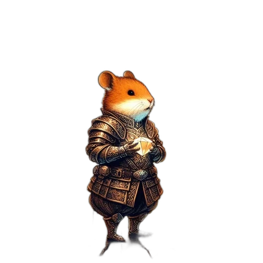 jacket, staff, animal, weapon transparent PNG cut-out