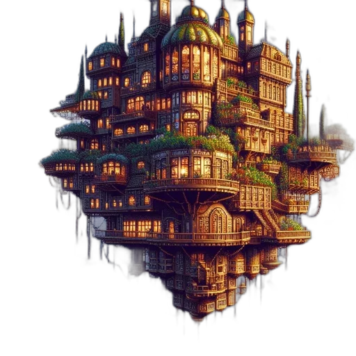 building, furniture, crown, dragon transparent PNG cut-out