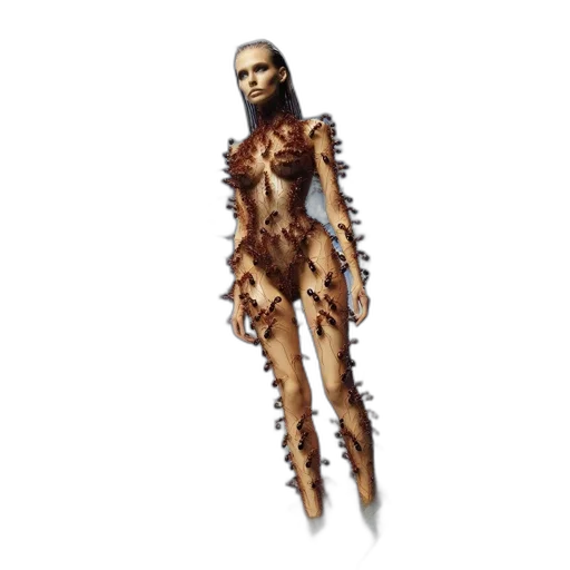 staff, hair, weapon, creature transparent PNG cut-out