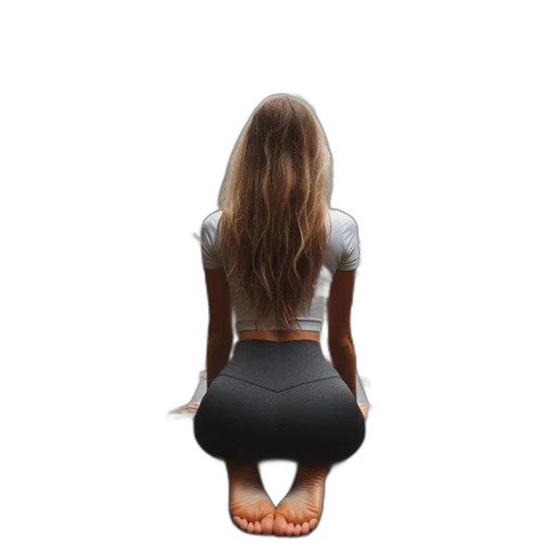 hair, dress, face, staff transparent PNG cut-out