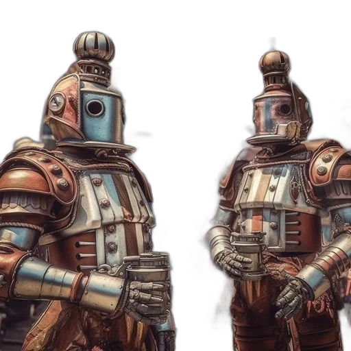 robot, concept art, fantasy art, 3d render transparent PNG cut-out