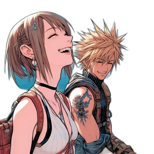 comic book art, concept art, cyberpunk, anime transparent PNG cut-out