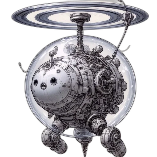 robot, weapon, concept art, 3d render transparent PNG cut-out