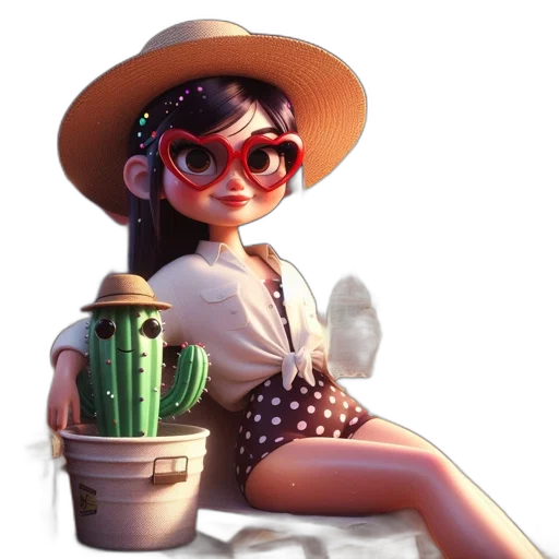 hat, staff, dress, weapon transparent PNG cut-out