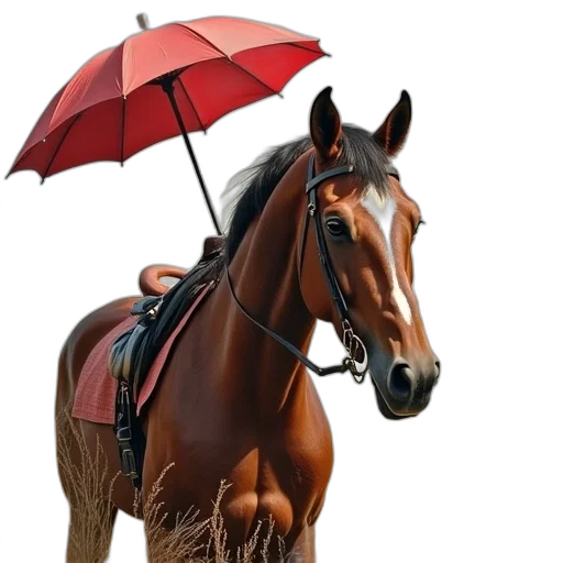 umbrella, animal, photorealistic, 3d render transparent PNG cut-out
