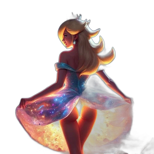 dress, crown, staff, concept art transparent PNG cut-out